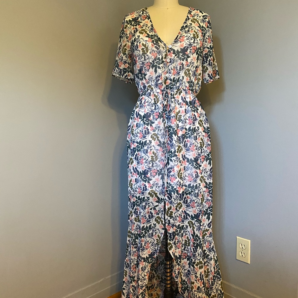 BCBG floral maxi dress